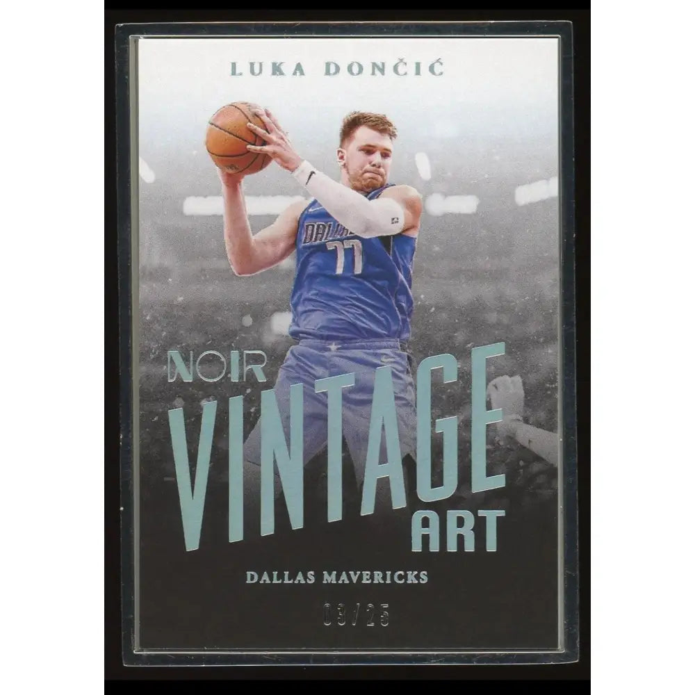 Luka Doncic /25 Panini 2021 Noir Vintage Art