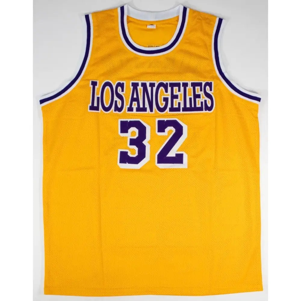 Magic Johnson Autographed Los Angeles Jersey Beckett Authenticated