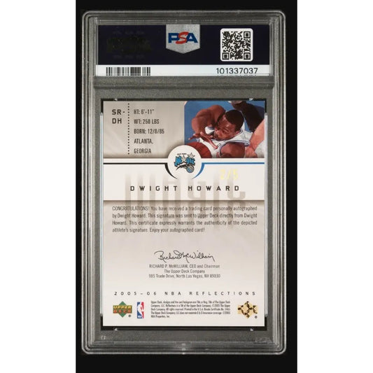 Graded Dwight Howard basketball trading card.
