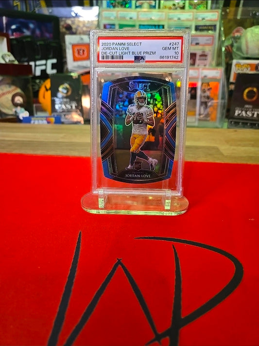 2020 Panini Select - Club Level Jordan Love #247 Light Blue Prizm Die-Cut (RC)