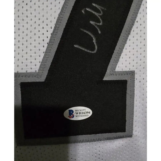 Willie Roaf Signed Custom Jersey Beckett Witness BAS COA