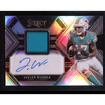 Jaylen Waddle /199 Auto & Patch 2022 Panini - Select Miami Dolphins