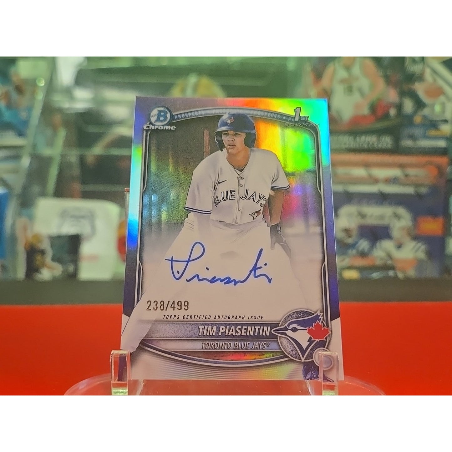 2025 Tim Piasentin Bowman Draft Chrome Refractor Auto 235/499