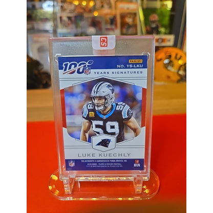 2019 Panini Plates & Patches - 100 Years Signatures Luke Kuechly #YS-LKU /99...