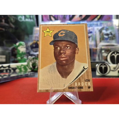 Lou Brock Rc 1962 Topps - #387