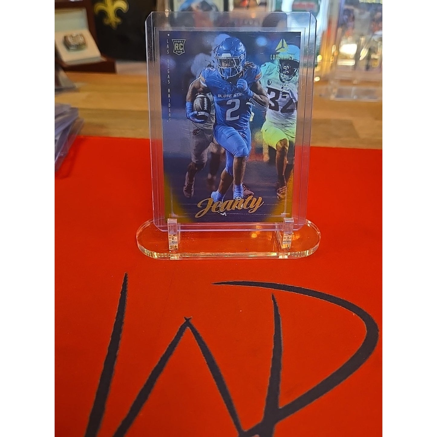 Ashton Jeanty 2025 Panini Luminance - Rookies #108 Gold /299 (RC)