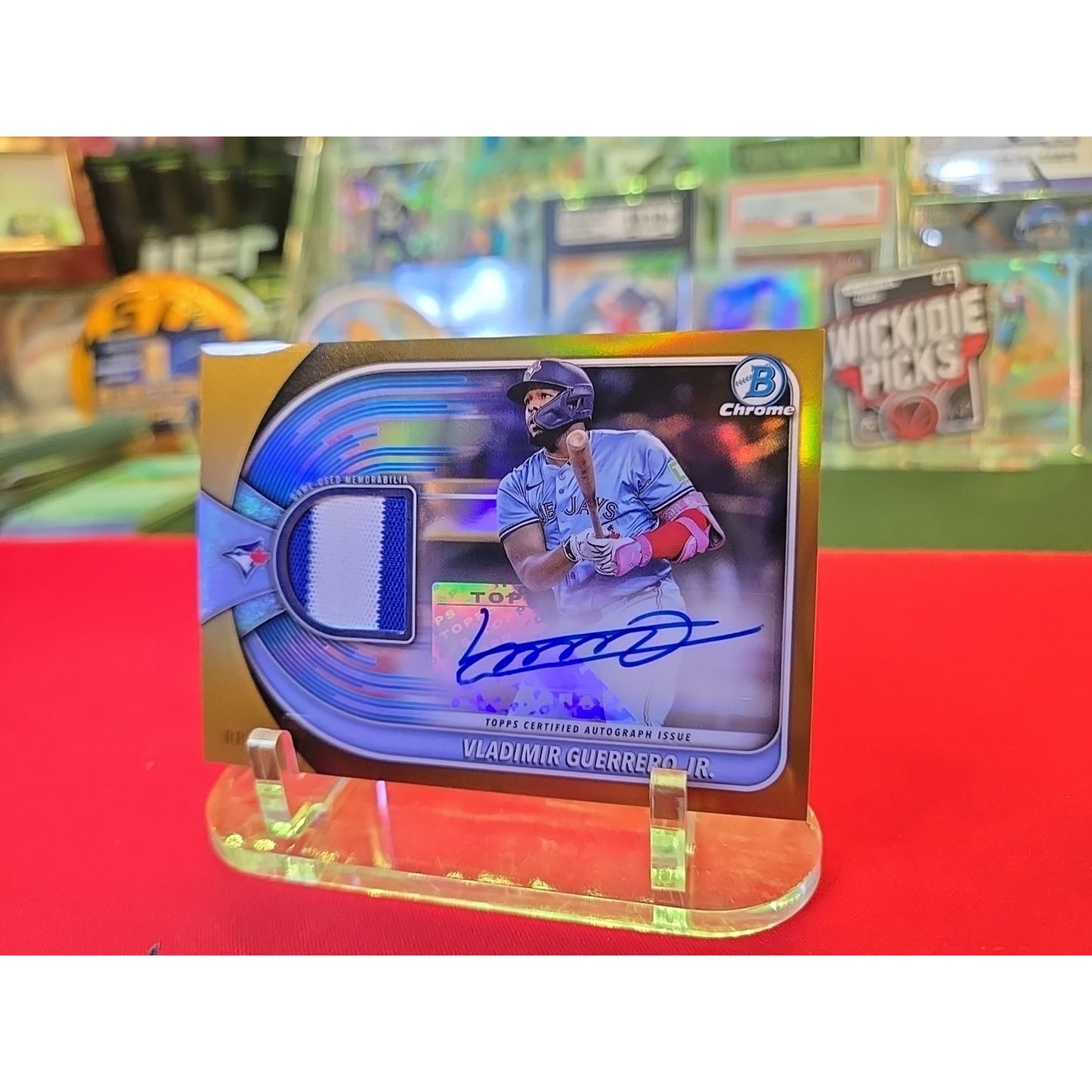 Vladimir Guerrero Jr /50 Patch Auto 2025 Bowman Chrome