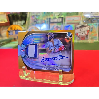 Vladimir Guerrero Jr /50 Patch Auto 2025 Bowman Chrome
