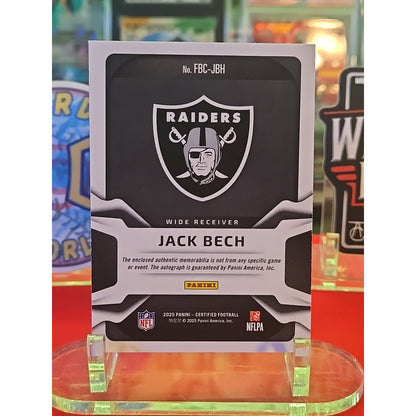 Jack Bech /199 Auto 2025 Panini Certified - Freshman Fabric Mirror Signatures