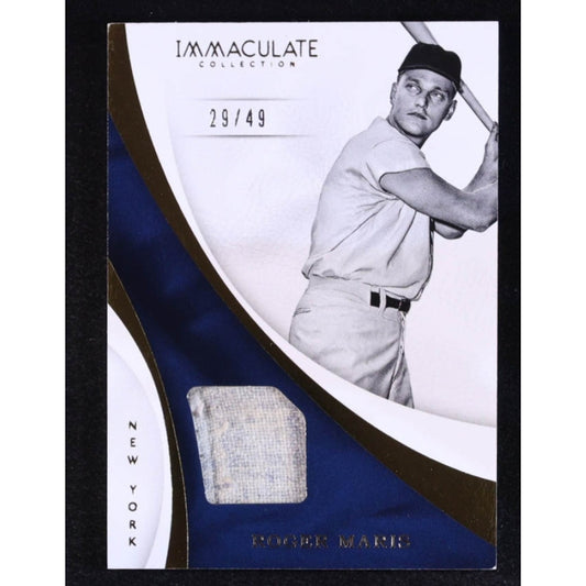 2017 Panini Immaculate Collection - Immaculate Swatches Roger Maris #S-RM /49...