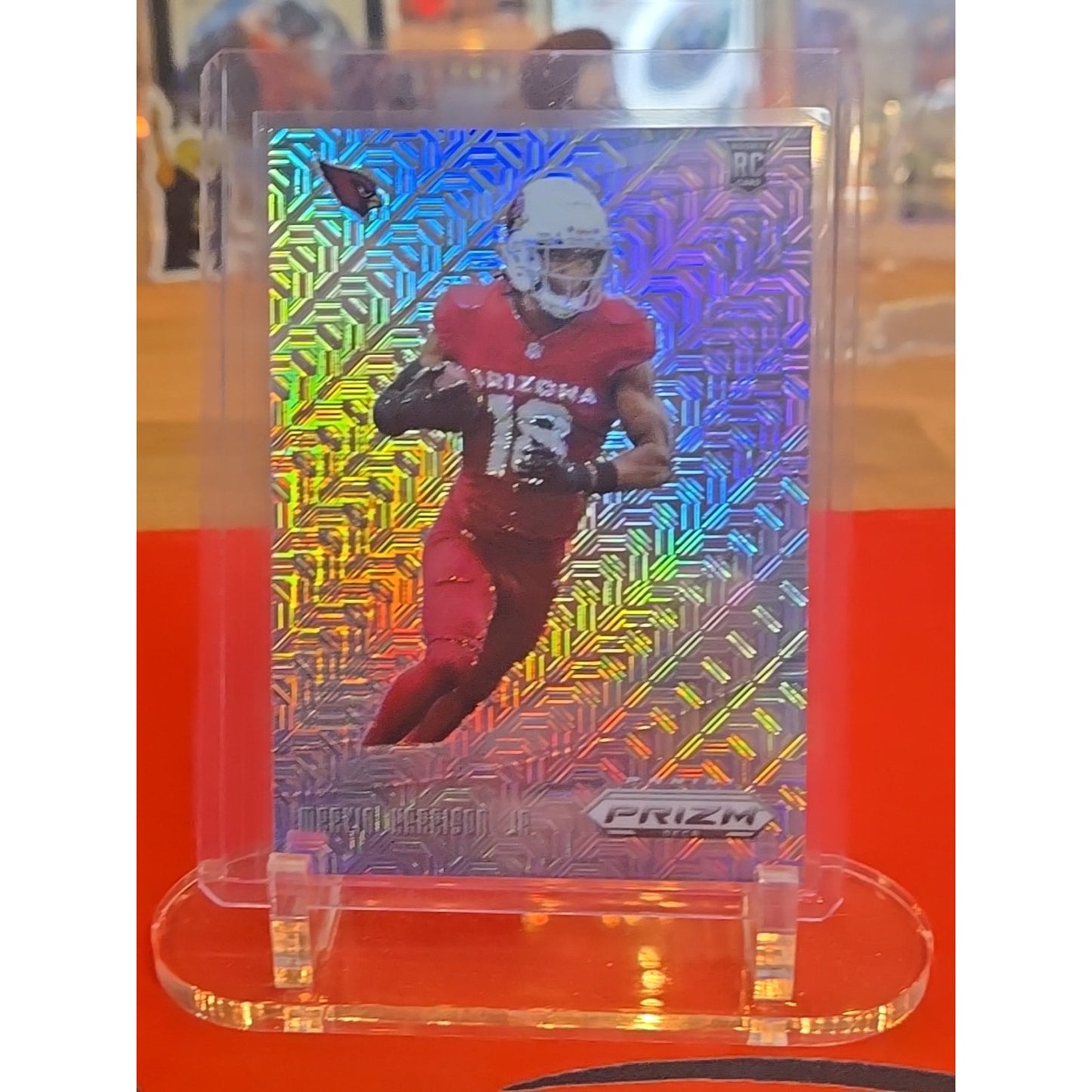 Marvin Harrison Jr. 2024 Prizm Deca - Downtown Bound Mojo /30 Arizona Cardinals