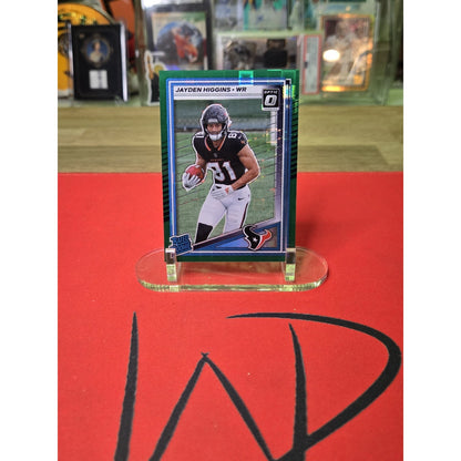 2025 Donruss Optic Preview Green Pandora Jayden Higgins /25 #334 Texans SSP