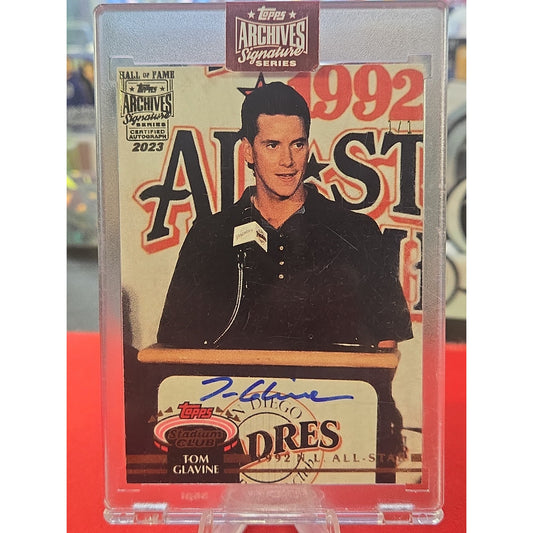 Tom Glavine 1/1 Auto 2023 Topps Archives On Card Auto