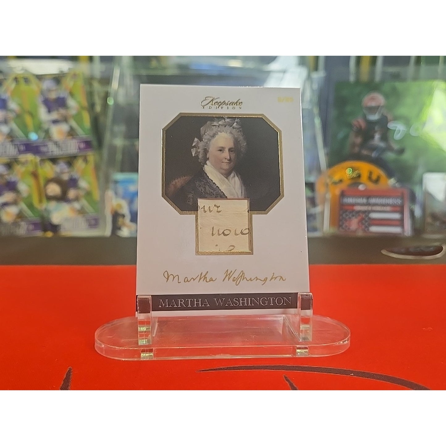 Martha Washington /25 Handwritten Relic 2023 Keepsake Edition