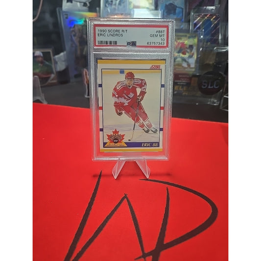 Eric Lindros 1990 Score Traded #88T Rookie Card PSA Grade 10