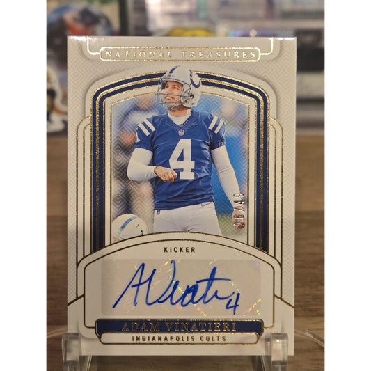 2024 Panini National Treasures - Signatures Adam Vinatieri, Adam Vinatieri...