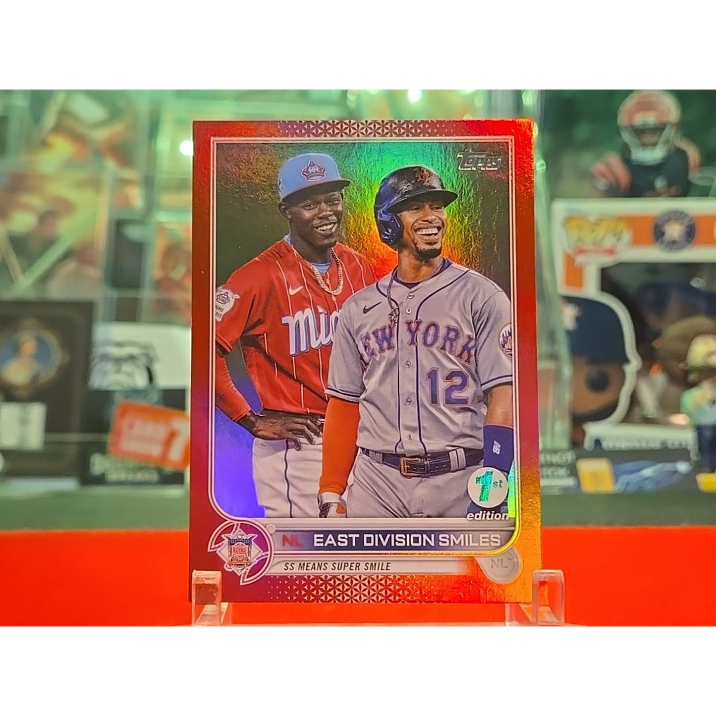 2022 Topps Series 1 1st Edition - Checklist /50 Francisco Lindor, Jazz Chisholm