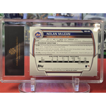 Nolan McLean GAS 10 Rc 2023 Bowman Draft - #BD-96
