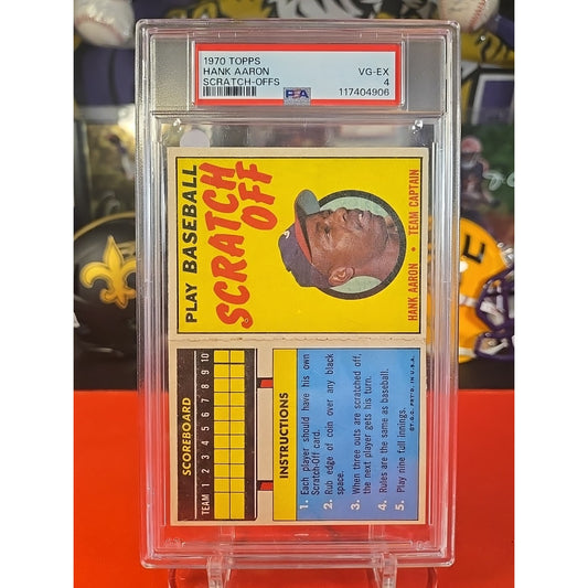 1970 Topps Scratch-Offs - HANK AARON - PSA 4
