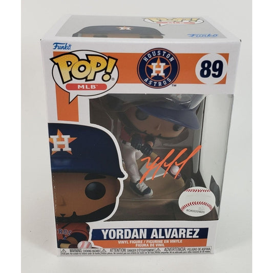 Yordan Alvarez Autographed Signed Houston Astros Funko Pop #89 Beckett Witness