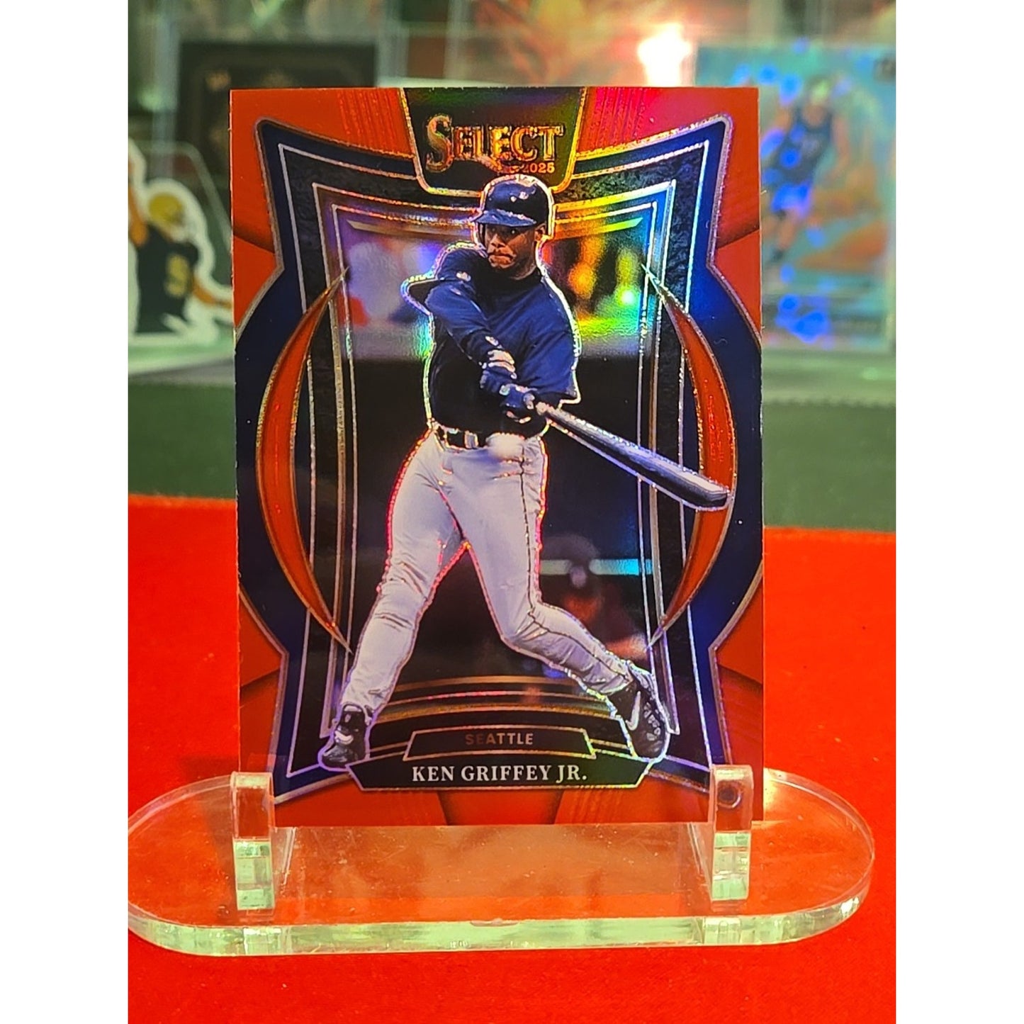 KEN GRIFFEY JR. 2025 Select Baseball #33 CONCOURSE RED PRIZM /149 Mariners