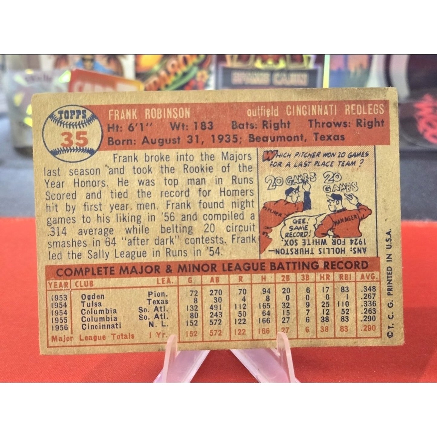 Frank Robinson Rc 1957 Topps #35