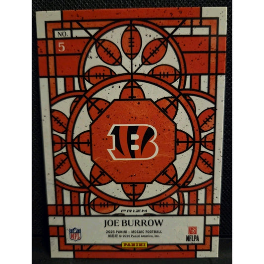2025 Joe Burrow Panini Mosaic Stained Glass #5 Normal Size Case Hit