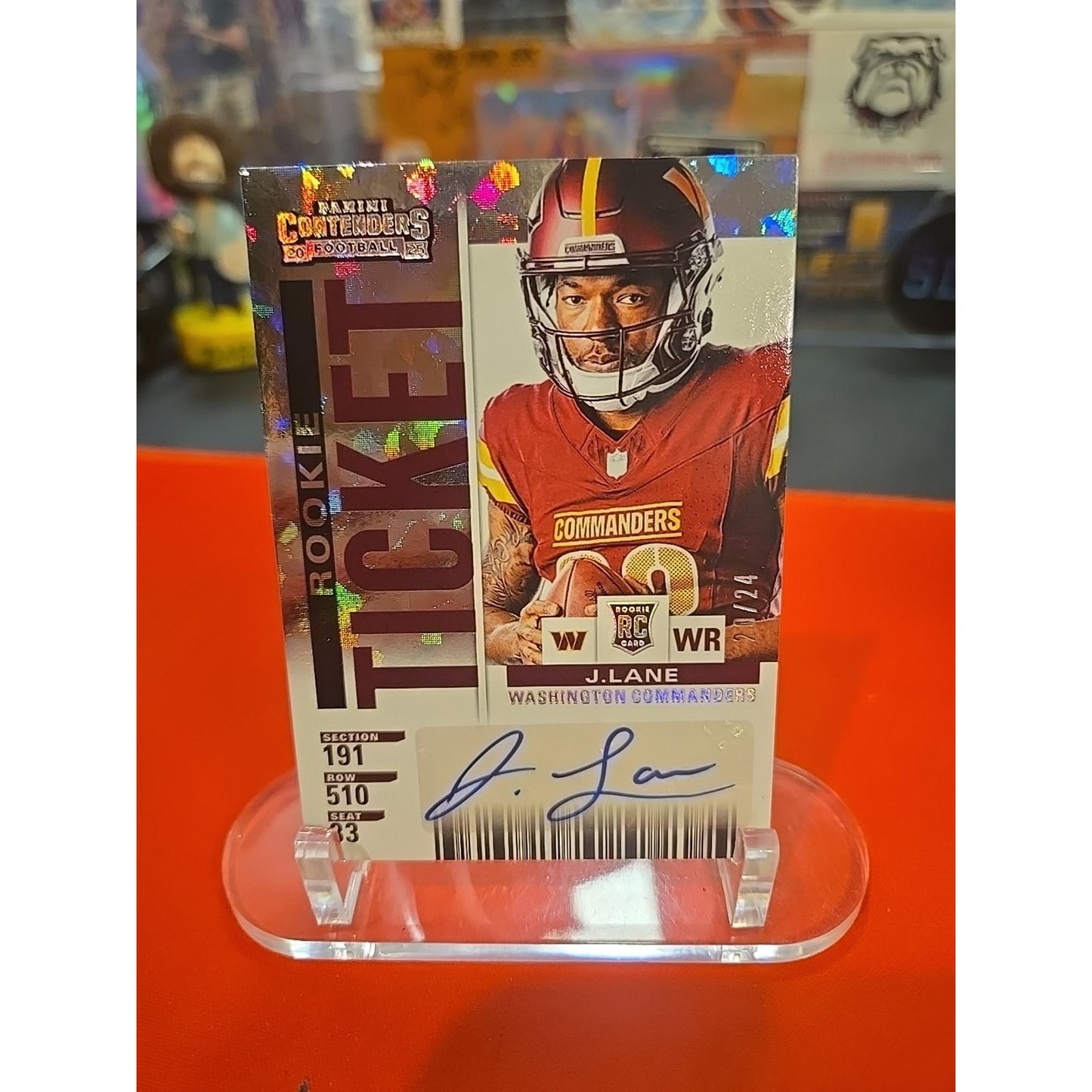 Jaylin Lane Auto /24 RC 2025 Select Hobby Contenders Rookie Ticket
