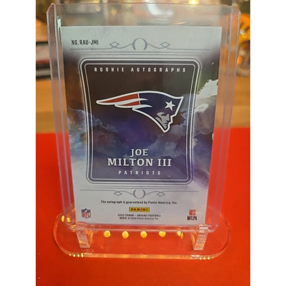 Joe Milton III /25 Rookie Autographs 2024 Panini Origins - #RAU-JMI Turquoise