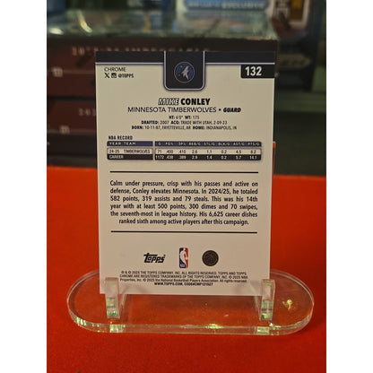 2025-26 Topps Chrome NBA (Gold) Mike Conley /50 Timberwolves