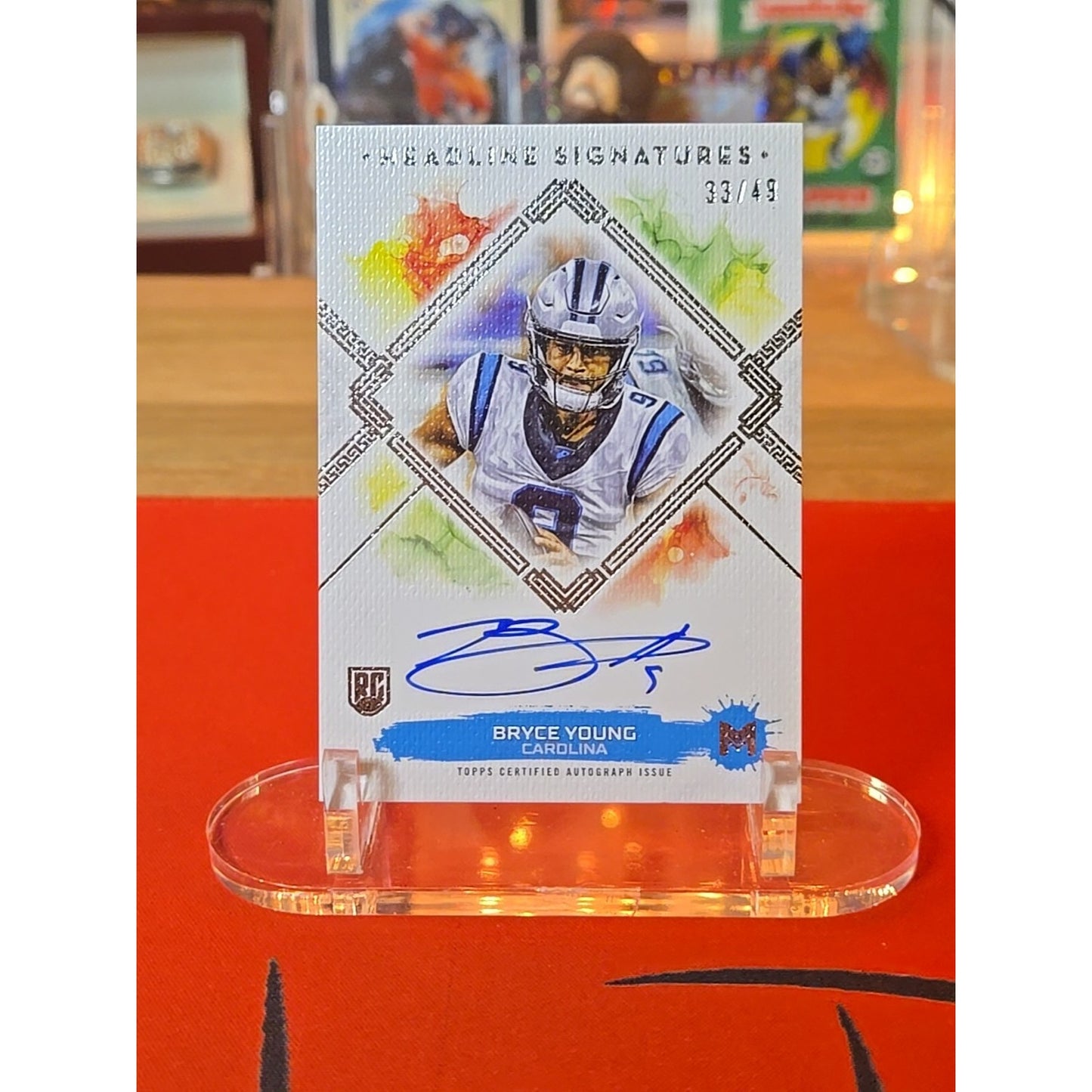 Bryce Young Auto /49 RC 2023 Topps Motif - Headline Signatures #HS-BY