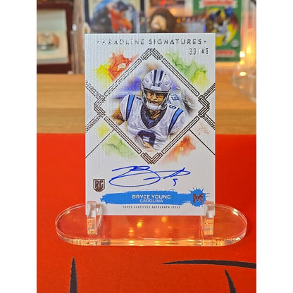 Bryce Young Auto /49 RC 2023 Topps Motif - Headline Signatures #HS-BY