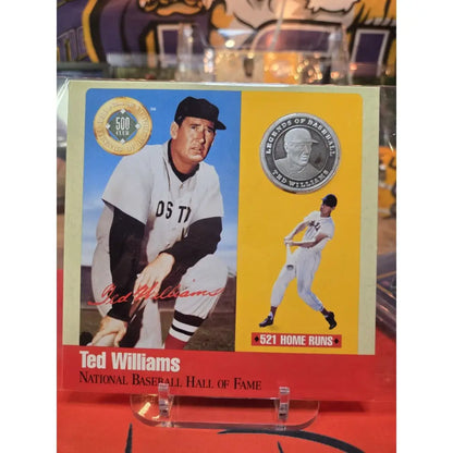 1990 HOF 500 HR Club Ted Williams 22gm (Approx $25 Worth ATM) Pure.999 Silver