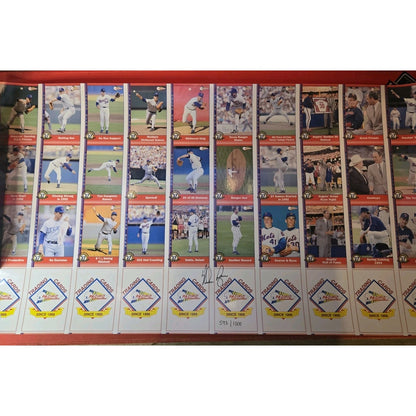 Nolan Ryan autographed Uncut Sheet Of 1991 Pacific Cards Beckett Authenticated