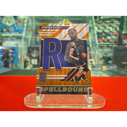 2023-24 Donruss Elite - Spellbound Stephen Curry #33 Orange Die-Cut NBA warriors