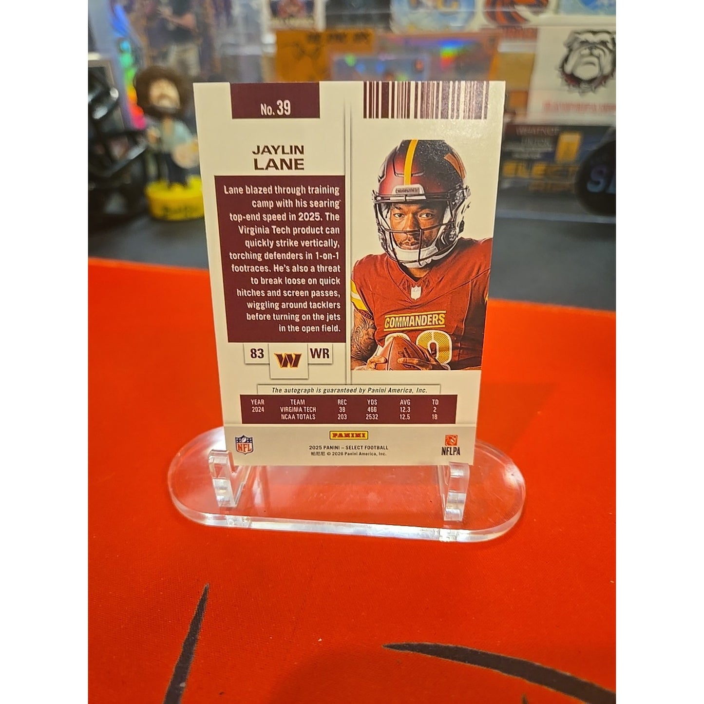 Jaylin Lane Auto /24 RC 2025 Select Hobby Contenders Rookie Ticket