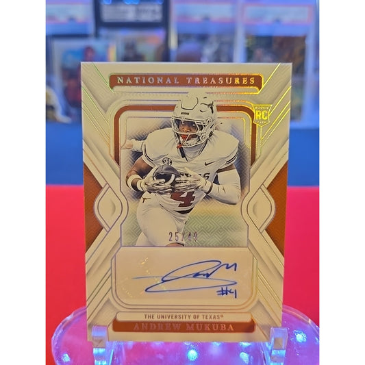 2025 Panini National Treasures Collegiate Andrew Mukuba /49