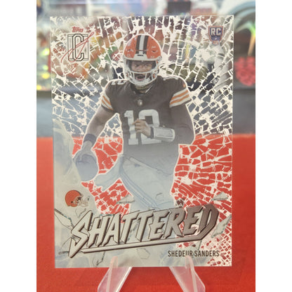 Shedeur Sanders Shattered Topps Signature #12 Cleveland Browns