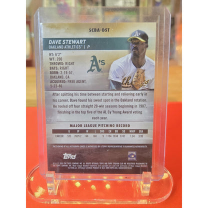 Dave Stewart 2024 Topps Stadium Club - Autographs SCBA-DST (AU)