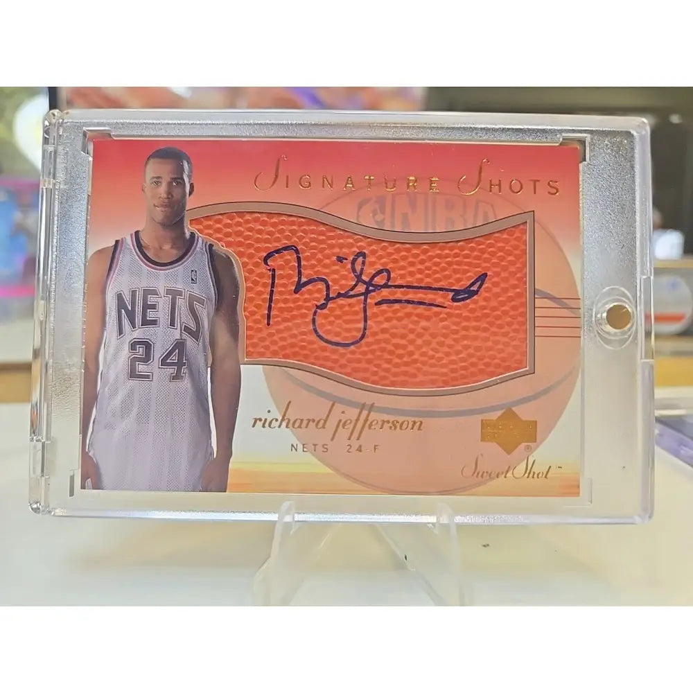 2001 Richard Jefferson Upper Deck Rj s Signtaure Shots Sweet Shots Rc Auto