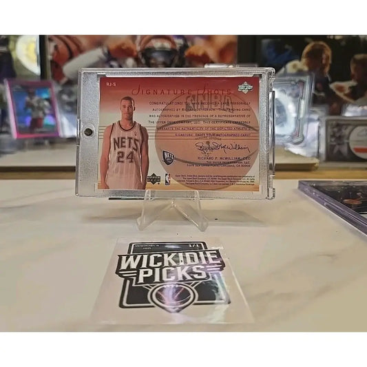 2001 Richard Jefferson Upper Deck Rj s Signtaure Shots Sweet Shots Rc Auto