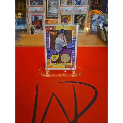 2001 Topps American Pie Woodstock Carl Yastrzemski Red Sox GU Bat