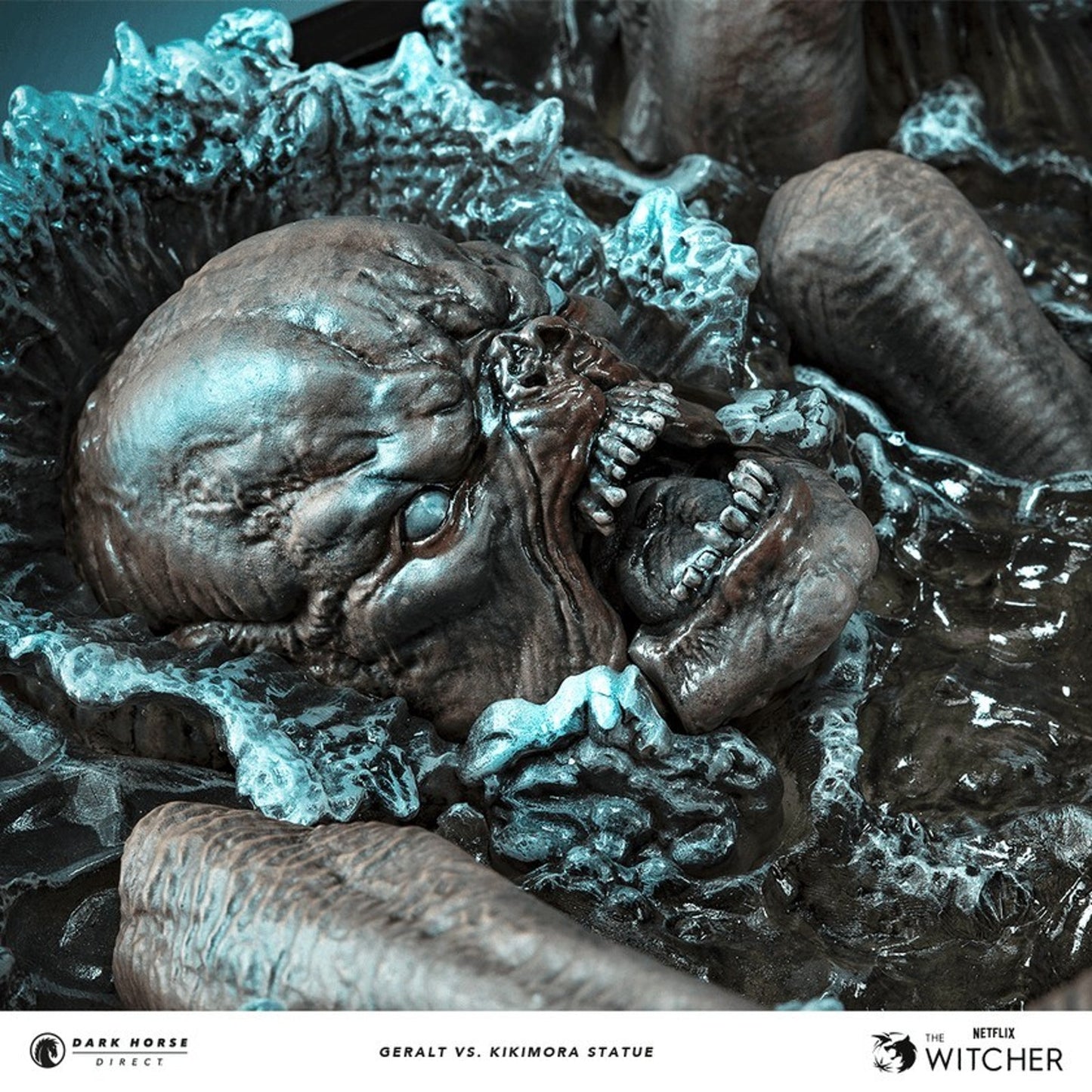 The Witcher Geralt Vs Kikamora Statue Netflix