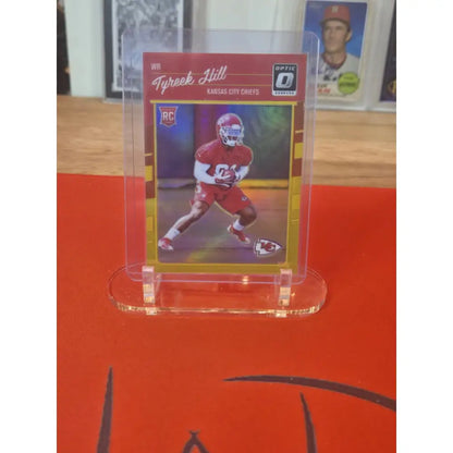 2016 Donruss Optic Rookies Tyreek Hill #117 Red and Yellow (RC)