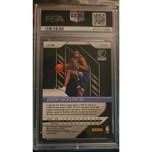 Graded basketball trading card.