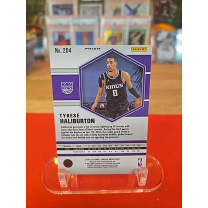 2020 21 Panini Mosaic Rookie Tyrese Haliburton #204 Red Wave Mosaic Prizm (RC)