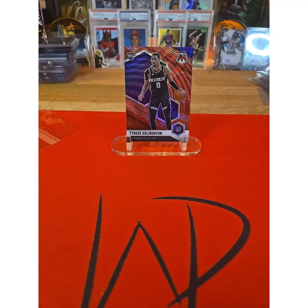2020 21 Panini Mosaic Rookie Tyrese Haliburton #204 Red Wave Mosaic Prizm (RC)