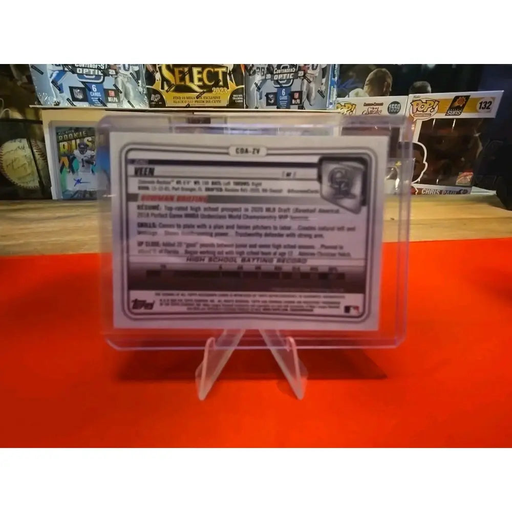 2020 Bowman Draft Chrome Draft Picks Autographs Zac Veen #CDA ZV (AU RC)