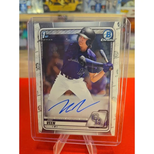 2020 Bowman Draft Chrome Draft Picks Autographs Zac Veen #CDA ZV (AU RC)