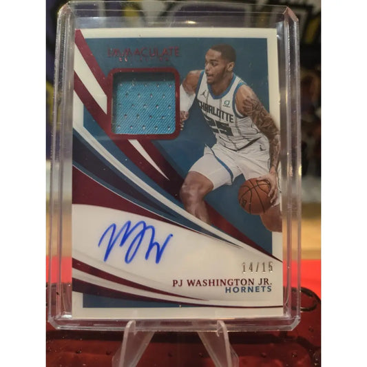 2020 Immaculate PJ Washington Patch AUTO /15